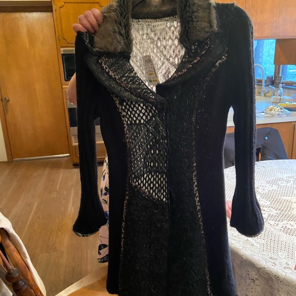 Black sioni knit jacket NWT - Picture 1 of 4